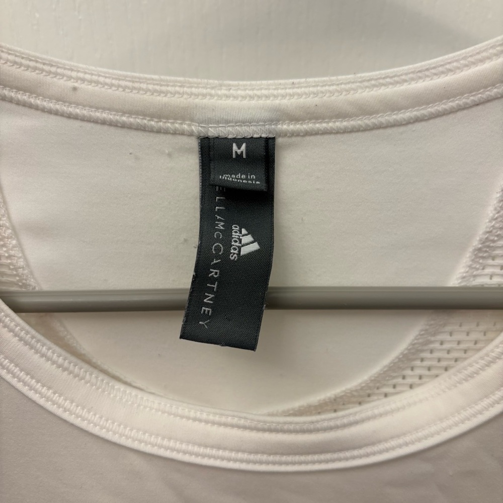 1. Adidas by Stella McCartney Run Loose Tee in White - Picture 4 of 9